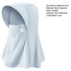 Women's UV Protection Balaclava Hat Summer Ice Silk Full Face Helmet Liner with Brim UPF 50+ Cooling Hood Neck Gaiter for Cycling Fishing Sports