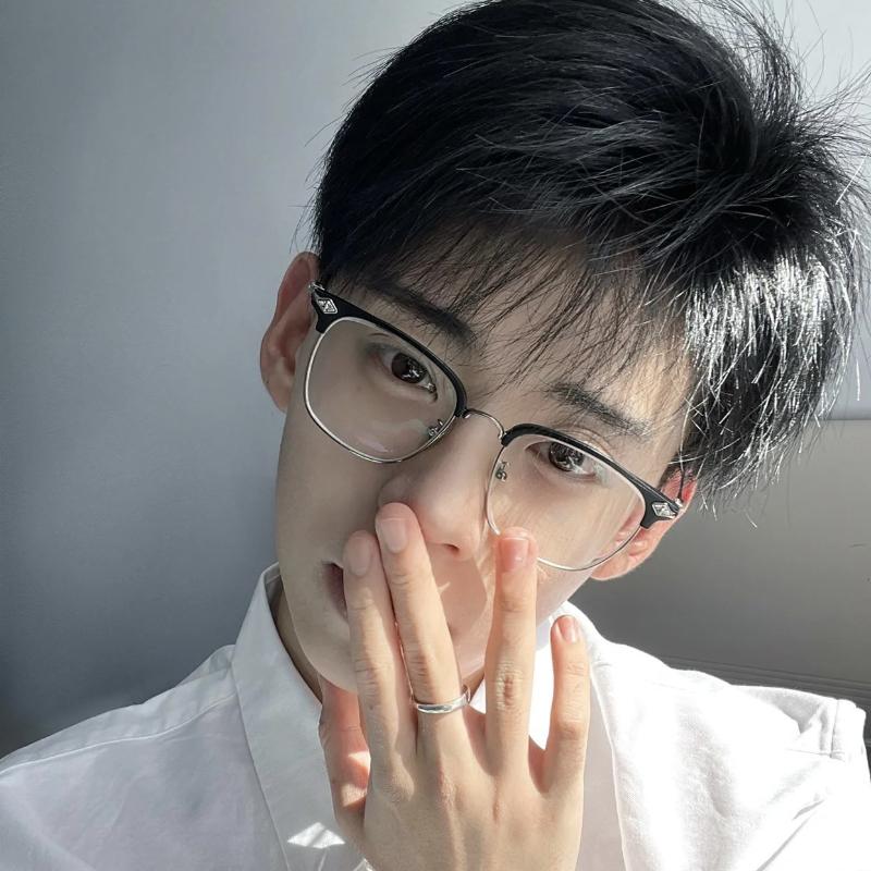 Luxury Metal Half Frame Anti Blue Light Glasses Men Business Classic Myopia Eyewear Diopter 0 To -4 0 Protective Short Sight