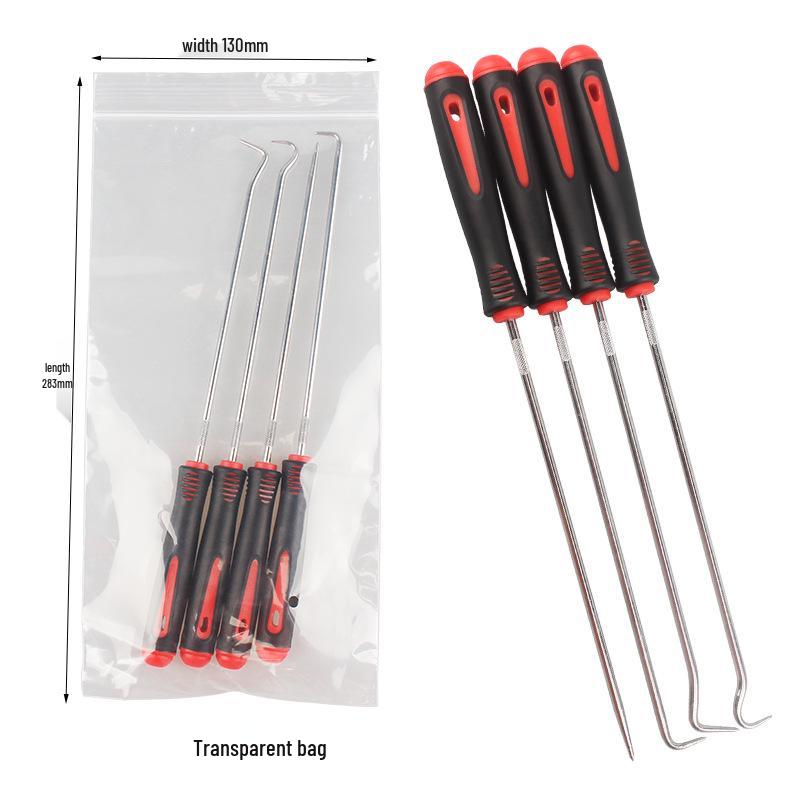 Sofort verfügbar 4-teiliges Mini-Wellendichtring-Haken & Dichtungsentferner-Werkzeugset