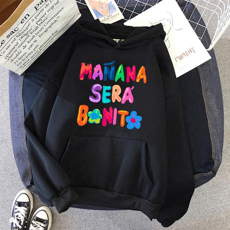 90s Y2k Sweatshirt Woman Hoodie Manana Sera Bonito Bichota Karol G Hoodies Women GraphicTrendy Clothing Streetwear
