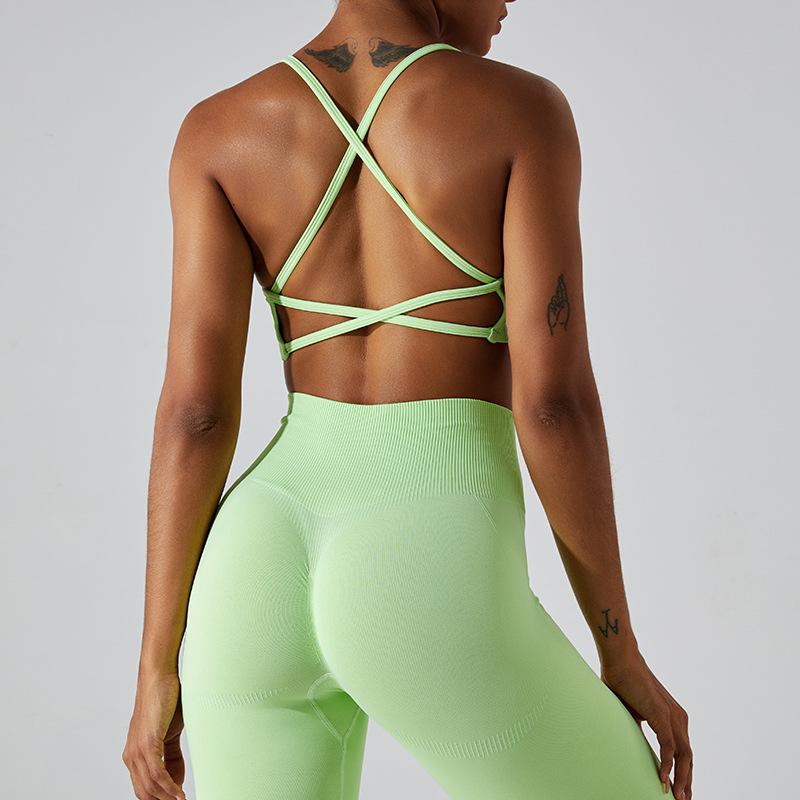 New Seamless Yoga Bra, Quick Drying Yoga Vest, Sexy Back, Suspender, Sports Bra, Fitness Suit