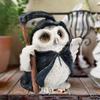 Mini Dark Owl Resin Ornament Cartoon Owl Car Ornament Owl Doll Toy Christmas