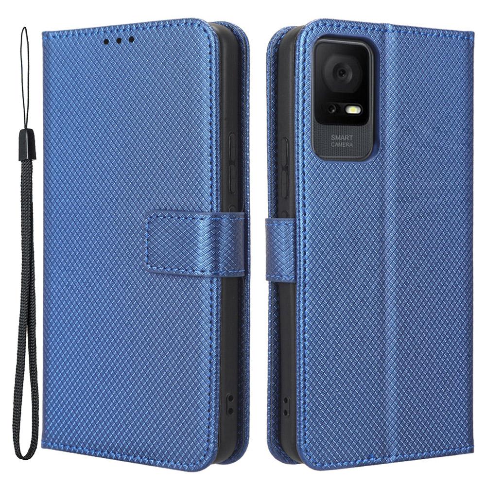 For TCL 405/406/408/T506D Shockproof Phone Case PU Leather Foldable Stand Flip Wallet Magnetic Clasp Phone Cover