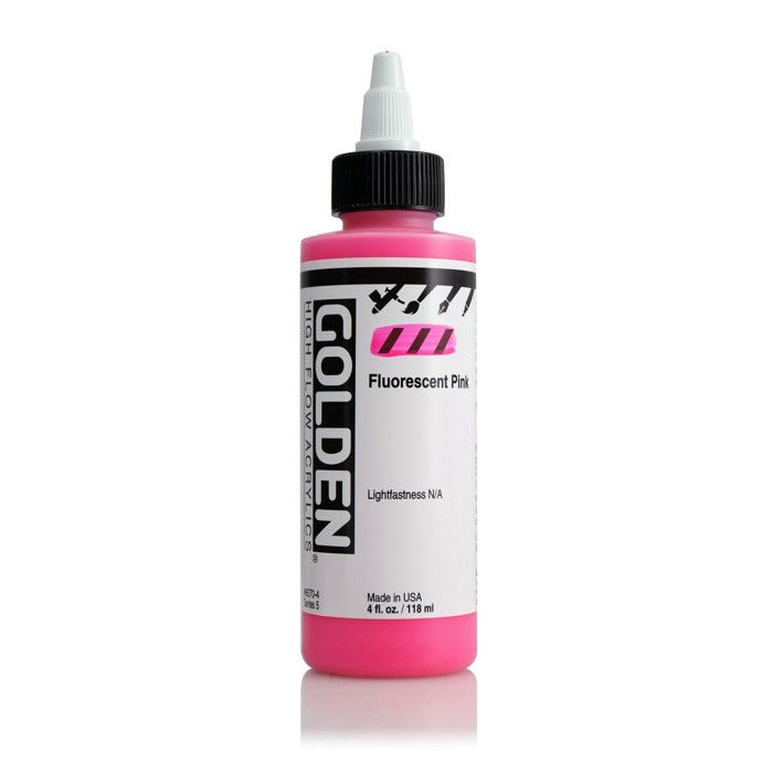 Encre Acrylic High Flow Golden V 119ml Rose Fluorescent