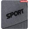 Long Brim Baseball Cap-Stylish Solid Color Outdoor Hat Subtle Embroidery,Adjustable Back Closure Cap For Golf,Fishing&Casual
