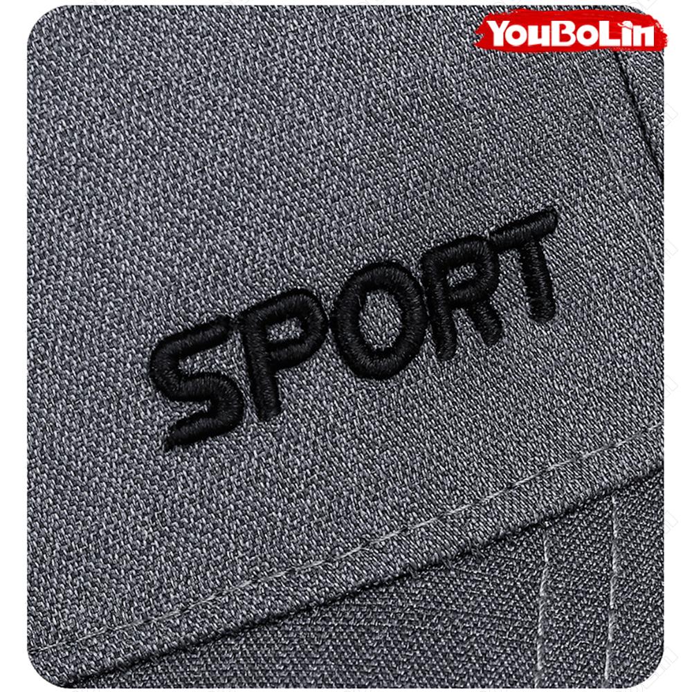 Long Brim Baseball Cap-Stylish Solid Color Outdoor Hat Subtle Embroidery,Adjustable Back Closure Cap For Golf,Fishing&Casual