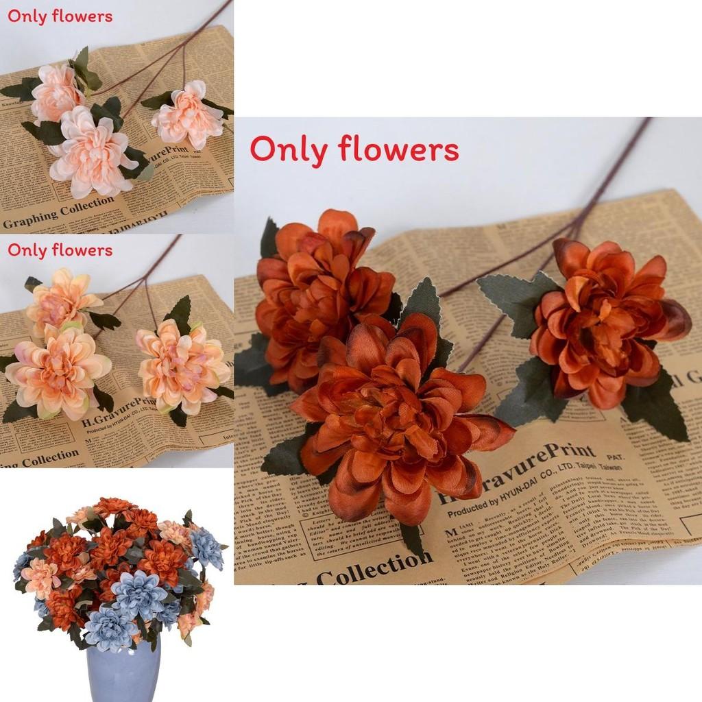 Large Artificial Dahlia Flower For Photography Props With Durable Silk Material For Event Decor