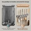 Bathroom, Toilet, Kitchen Storage, Even Row of Mop Clips, No Punching, Movable Vacuum Adsorption Hooks, Wholesale by Manufacturers