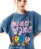 Soipeuyukaen Oversized Loose Fit Pigment Print T-Shirt