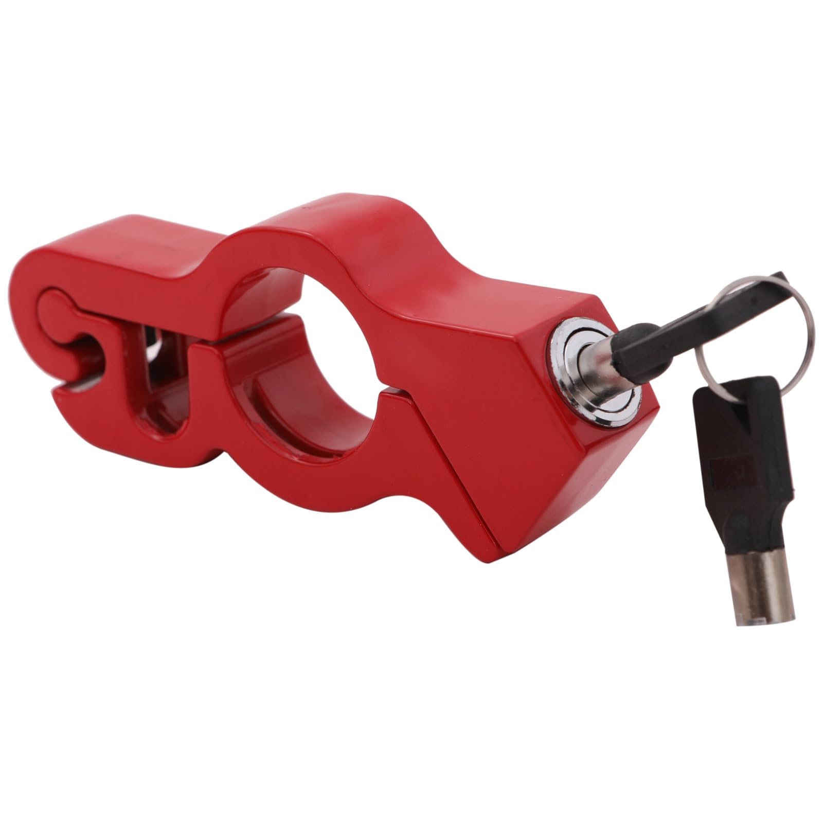 

Rubonarie Motorcycle Brake Handlebar Universal Lock, Lock, Anti-Theft, (Red)