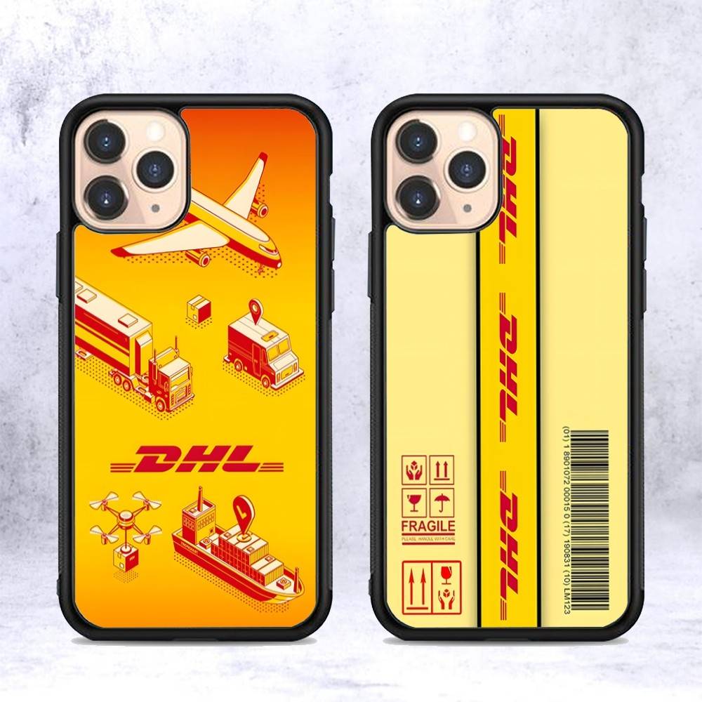 D-DHL-L logo PC+TPU Shockproof Protective Phone Case For iPhone17 14 15 16 Pro max 13 12 11 17 Air