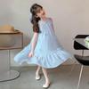 Girls' Spaghetti Strap Mesh Dress