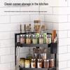 Kitchen Countertop Corner Storage Rack with Knife Holder