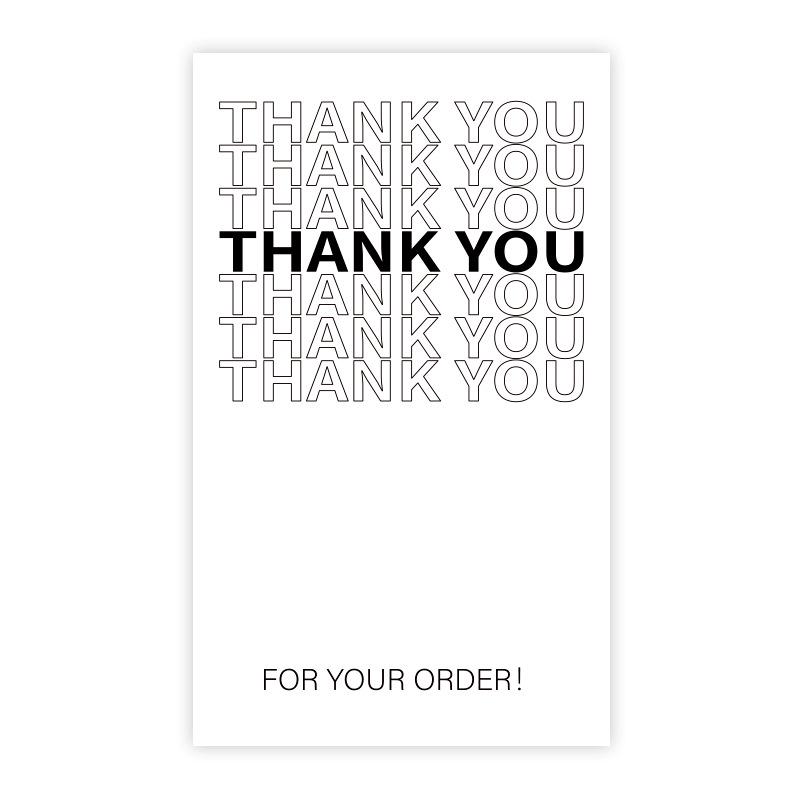 50-pack Airplane-Themed Thank You Box Sealing Stickers for Packaging and Decoration