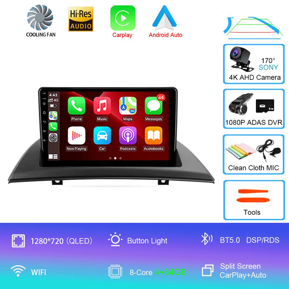 For BMW X3 E83 2004 2005 2006 2007 2008 - 2012 Car Radio Android 14 Navigation GPS Multimedia Player Stereo wifi+4G Carplay BT
