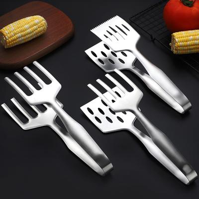 Good Food Langlebige, verformungssichere Zange mit Rillengriff
