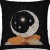 Tarot Printed Line Pillow Cover Moon Star Home Bedroom Sofa Pillow Cushion Cover