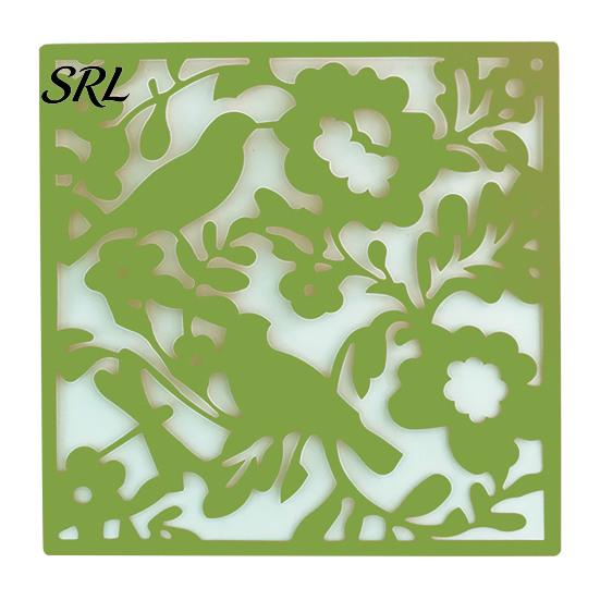 Hanging Partition Panel 5Pcs Room Divider Panel, Hollow Flower Butterfly Bird Wall Screen, Carved Screen Square Decorative for Home Living Office