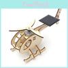 Educational Diy Solar-powered Helicopter Model For Kids 7-14 Years Old Customizable Wooden Material