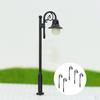 5x 1:87 HO Single Head Model Miniature Garden Street Lawn Railway Train Landscape 3V Lights LEDs