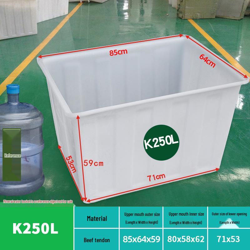 Tanque de Agua de Plástico Grueso Rectangular Grande para Piscicultura, Acuicultura y Almacenamiento