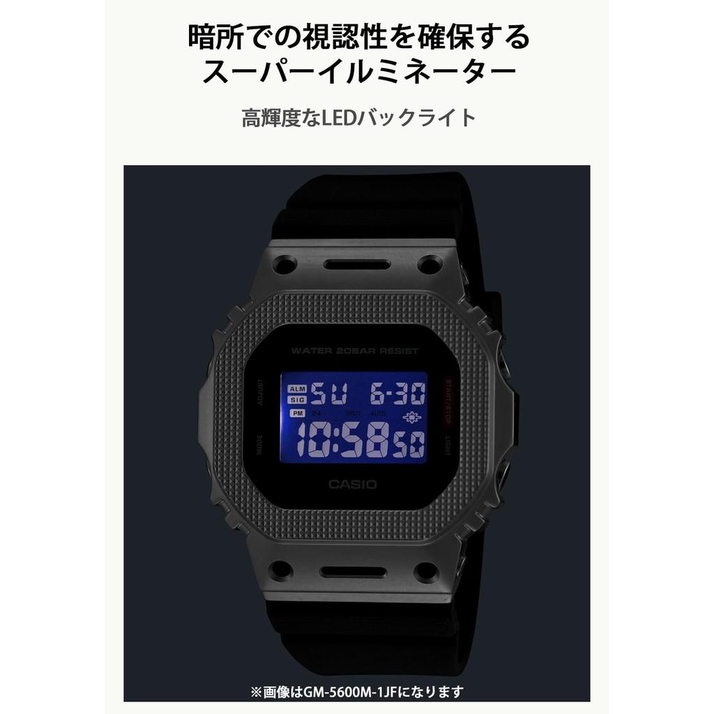 [Casio] G-Shock Men's Watch GM-5600BM-1JF Metal Covered Black Eco-Friendly Japan Model