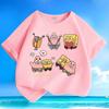 SpongeBob SquarePants Cute Funny Cartoon Graphic Art Men Women Tee Adults Children Boy Gril Top Kids Parent Child Cotton Tshirt