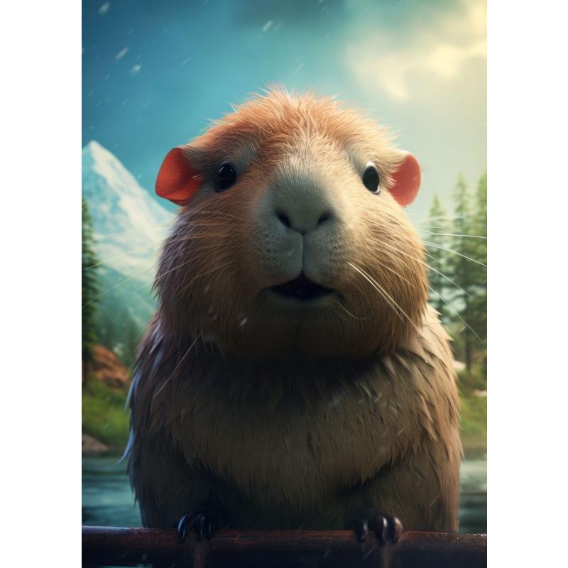 

Lion Giraffe Elephant Monkey in Flower Jungle Horse Wolf Art Posters Wild Animal Canvas Painting Print Wall Picture Home Decor 21cm×30cm NoFrame