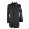 P.S.F.A Wool Cashmere Angora Stainless Collar Coat [Men’s S/Black] Spring Hook Center Vent Perfect Suit