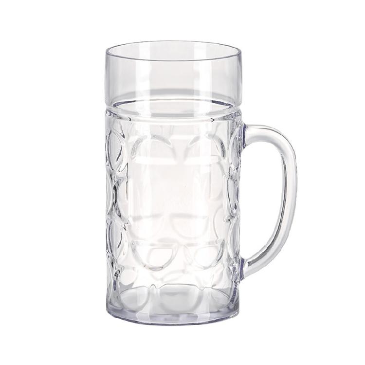 Dimpled Beer Mug With Ergonomic Handle Large Dimpled Designs Beer Mugs Wide Handle Beer Mug for Cold and Hot Beverages