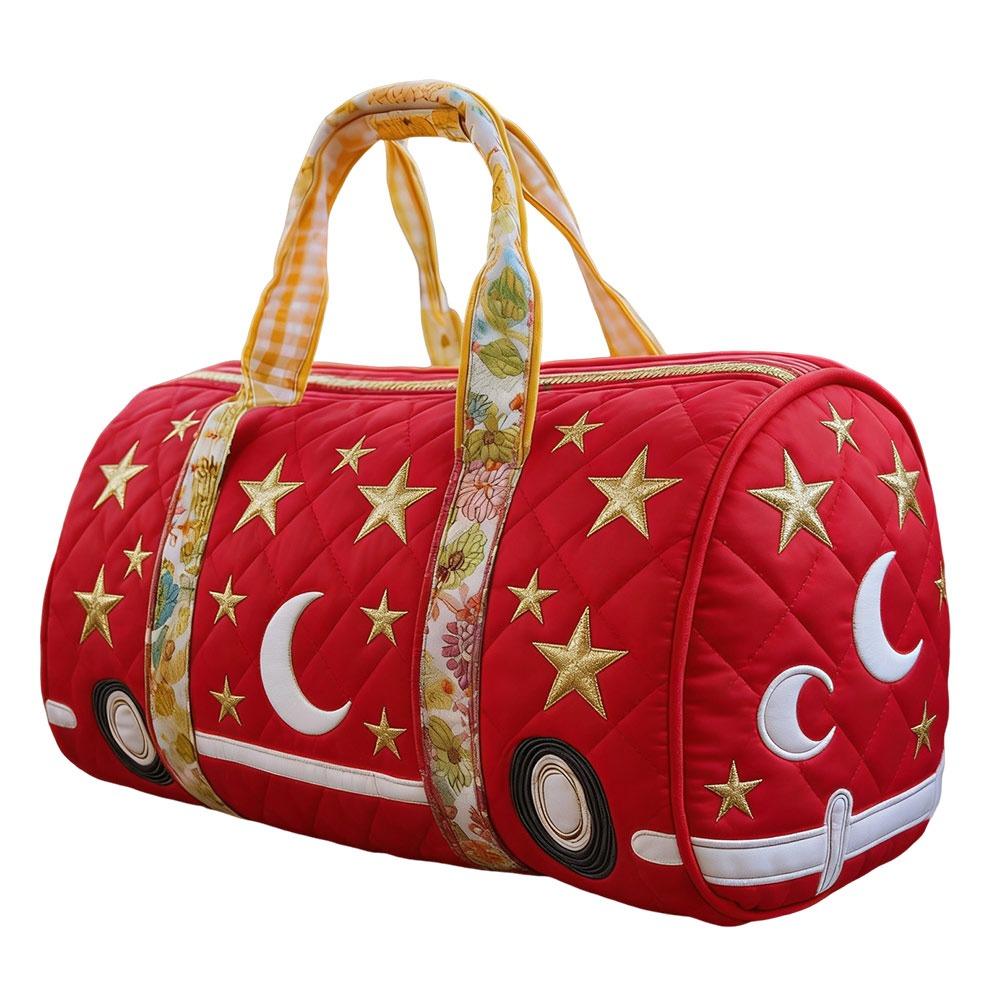 Adjustable Strap Quilted Duffle Bag 3D Quilting Craft Tote Bags Travel Duffel Bag Large Capacity Short-distance Handbag