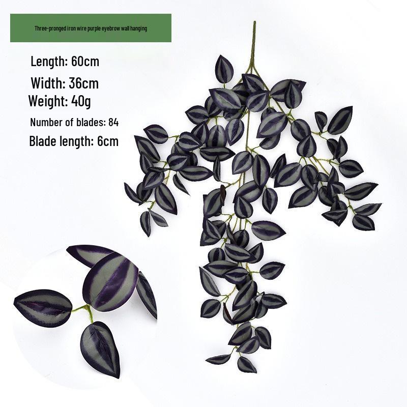 Green Radish Decorative Artificial Vines - Wall Hanging Leaf Ornaments