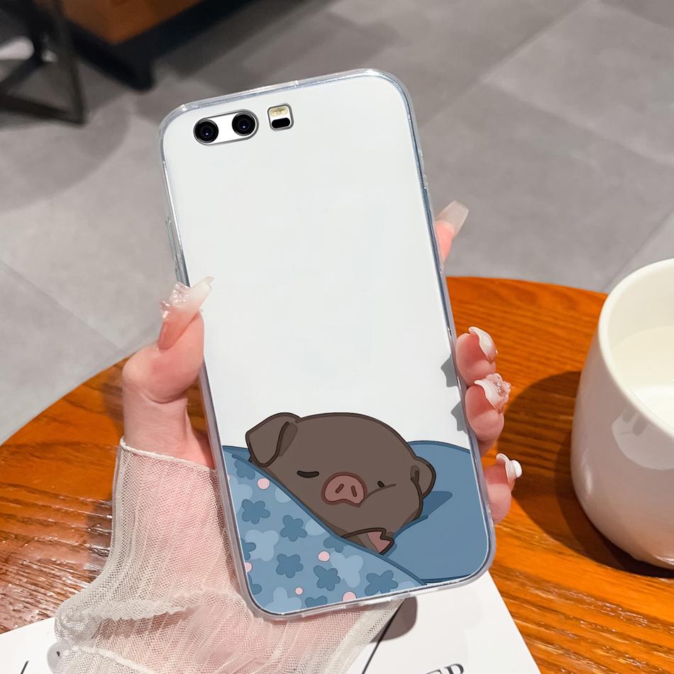 Per Huawei P10 Lite P10 Plus Custodia per Telefono Stile Casual Fantasie Silicone Morbido TPU Trasparente Leggera Copertura Per Huawei P 10+ Funda