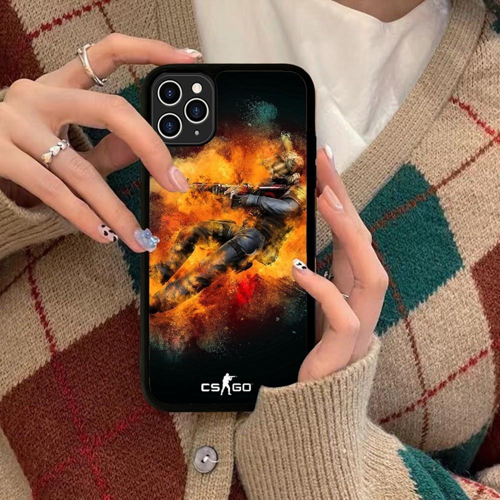 C-Counter-Strike CS Game Phone Case Silicone PC+TPU For For IPhone 11 12 13 14 15 16 Plus Pro Max Cover