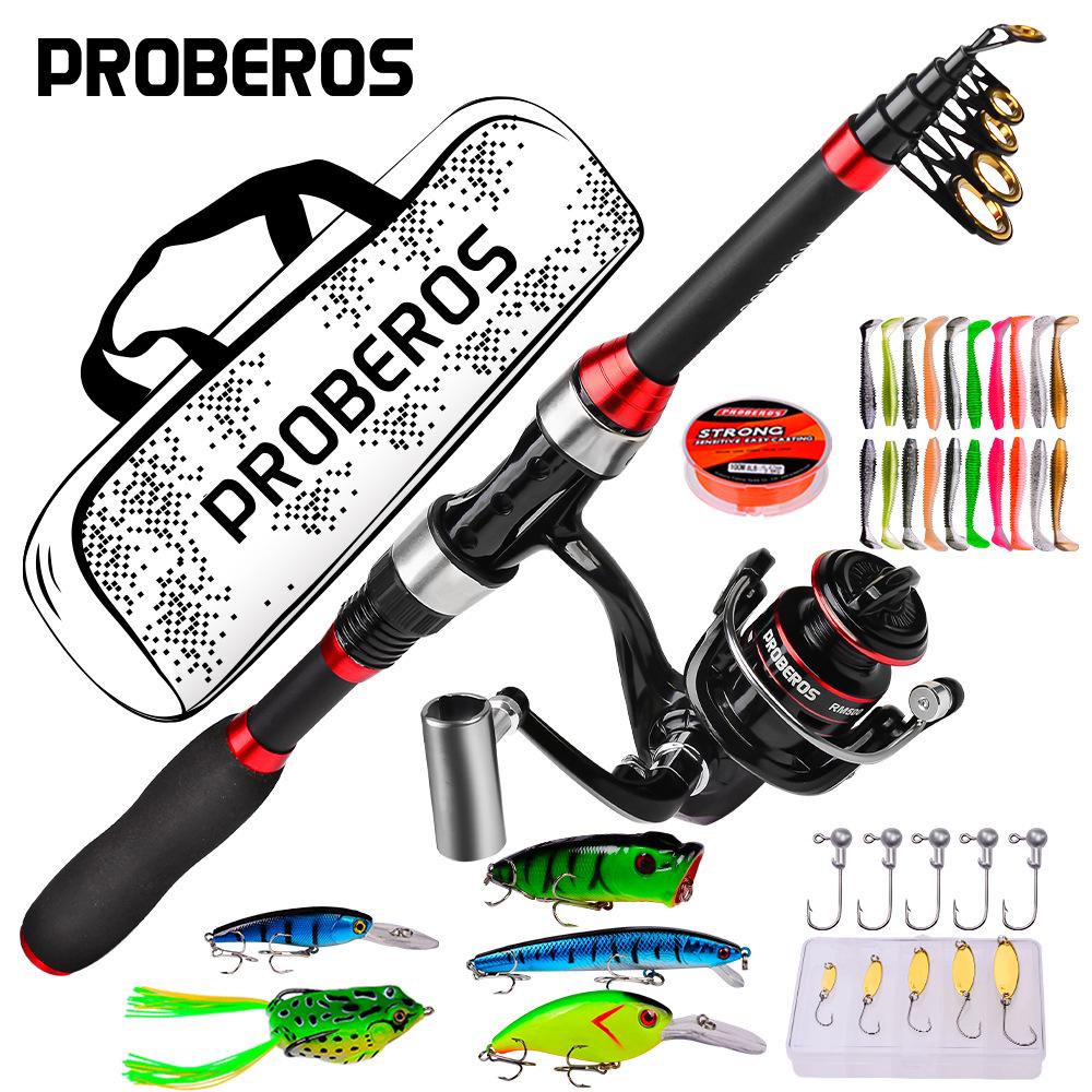 Lure Sea Rod Set: Ultralight Carbon Casting Rod with Long Cast Spinning Reel and Tackle Bag