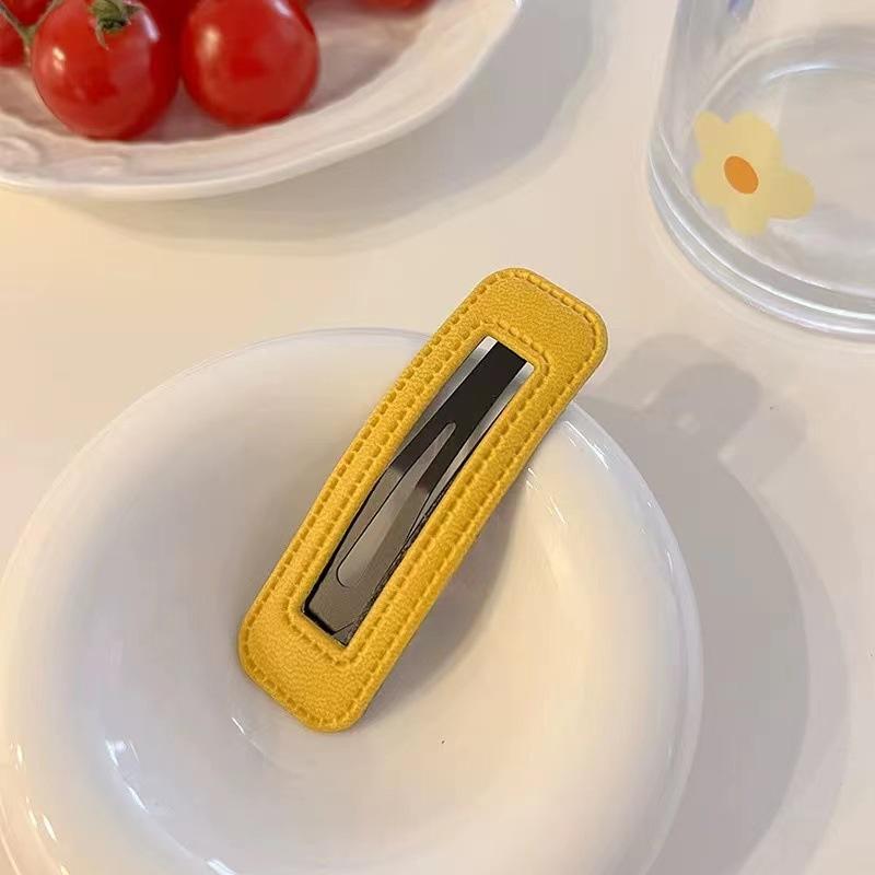 Simple Temperament Square Hairpin Children'S Side Clip Bb Clip Macaron Bangs Clip Broken Hairpin Back Head Hairpin