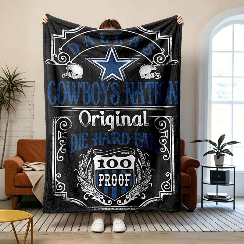 Dallas Cowboys Soft and Comfortable Flannel Suitable for Sofas Living Rooms Outdoor Camping Travel and Also Makes a Great Anniversary Gif