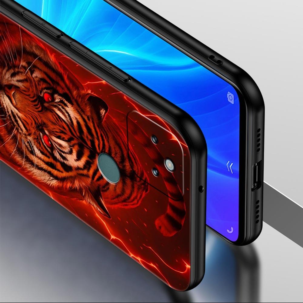 Phone Case Cover for Google Pixel 10 9 8 7 6 7A 6A Pro Shockproof Soft TPU 10 9 Pro XL Shell Capas Fundas Cartoon Tiger Pattern
