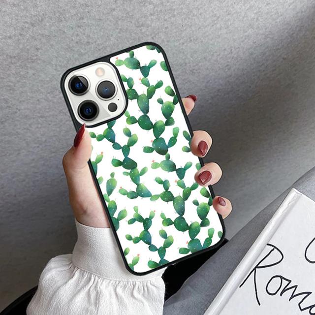 Succulents and Cactus Phone Case Cover For iPhone 17 Air 16 15 14 Plus 12 13 Pro Max Coque Shell Fundas