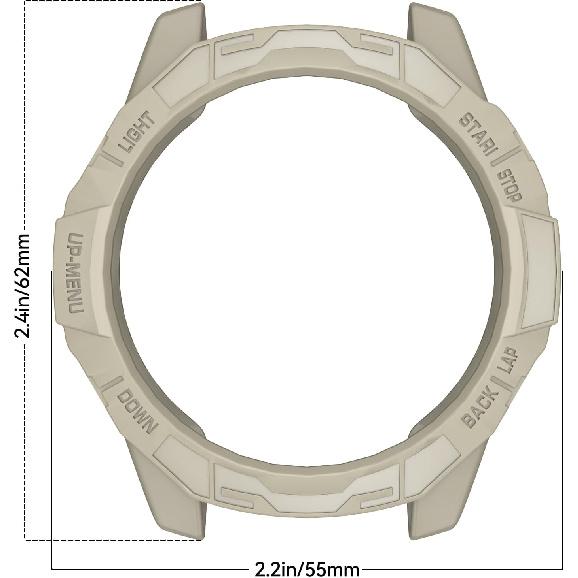 ISABAKE Case Cover Compatible with Garmin Fenix 7X/Fenix 7X Pro/EPIX Pro 51mm, Soft Anti Drop Replacement Protective Cases Smart Watch Accessories