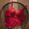 Black Lace Deep V Push Up Bra For Women