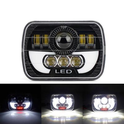 Araba Led Farlar Alüminyum Kabuk 7 inç Far Uzak Yakın Işın Off-road Modifikasyon Parçaları