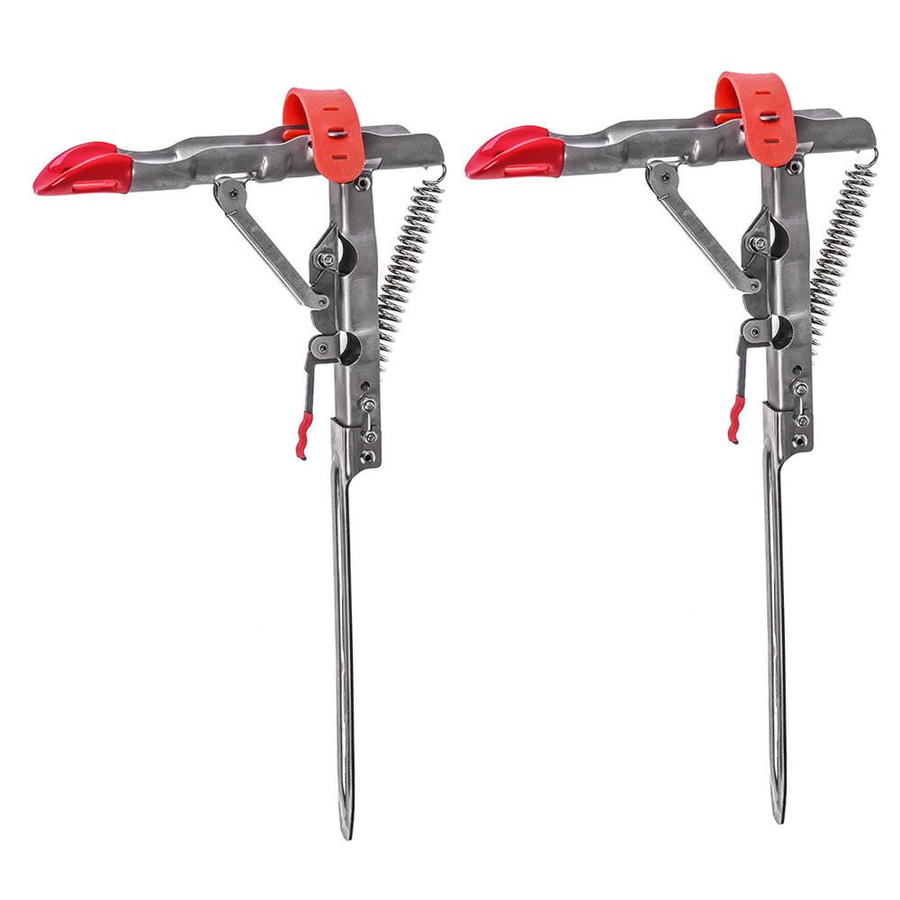 Автоматический держатель удочки из нержавеющей стали, регулируемая чувствительность, складной кронштейн для рыболовных принадлежностей, инструмент для весенней рыбалки