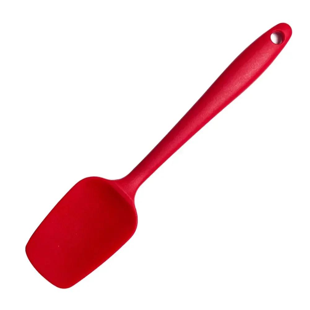 High Temp Resistant Silicone Spatula Cream Scoop Non-stick Kitchen Tool for Baking & Daily Cooking