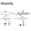 Musiclily Guitar Bridge and Stop Tailpiece Set for Les Paul SG Electric Gold ABR-1 Tune-O-Matic Guitar,