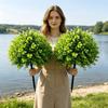 Artificial Aquatic Courtyard Decoration: Green Plant Inserts for Outdoor Spring/Summer Decor