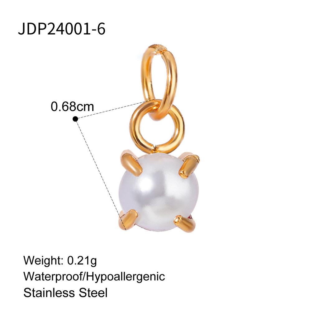 Elegant Gold December Birthstone Pendant Charm Fashion Jewelry Accessories for Women