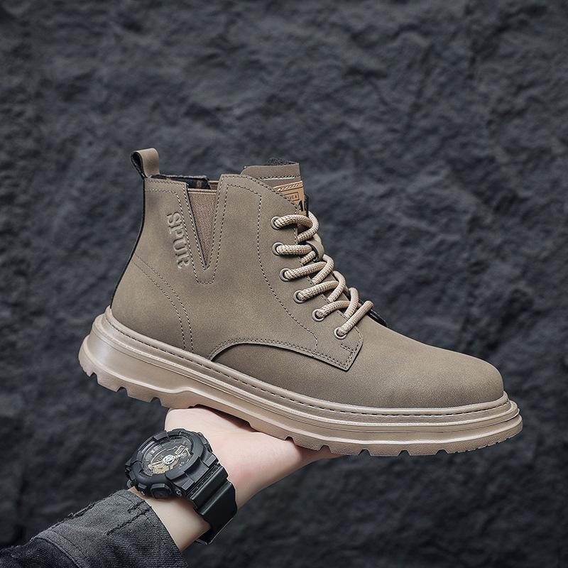 GAGJ buty Martin oryginalne męskie buty modne żółte buty wysokie wygodne odporne na zużycie wszechstronne buty codzienne retro męskie