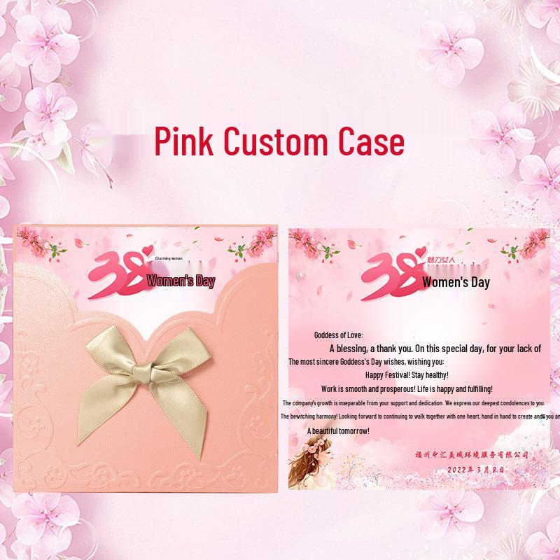 Elegant Women's Day Cards for Employees and Clients - 3.8 Goddess Festival Thank You Cards