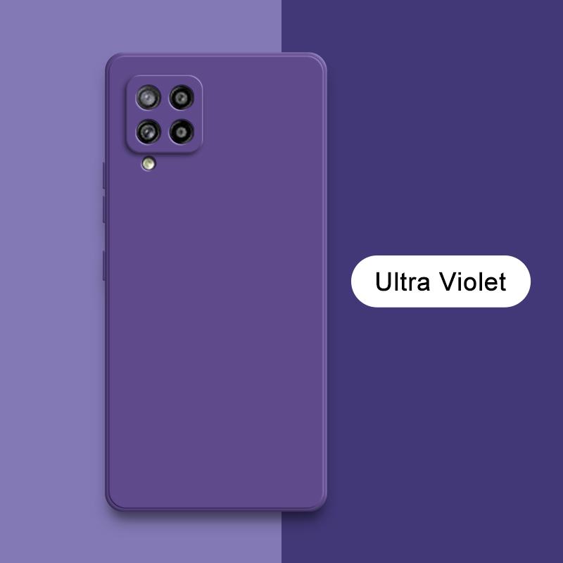 Luxuriöse quadratische Flüssigsilikonhüllen für Samsung Galaxy M40s M32 M42 5G Kameraschutz 360 Grad Stoßfeste weiche Mobiltelefonabdeckungen